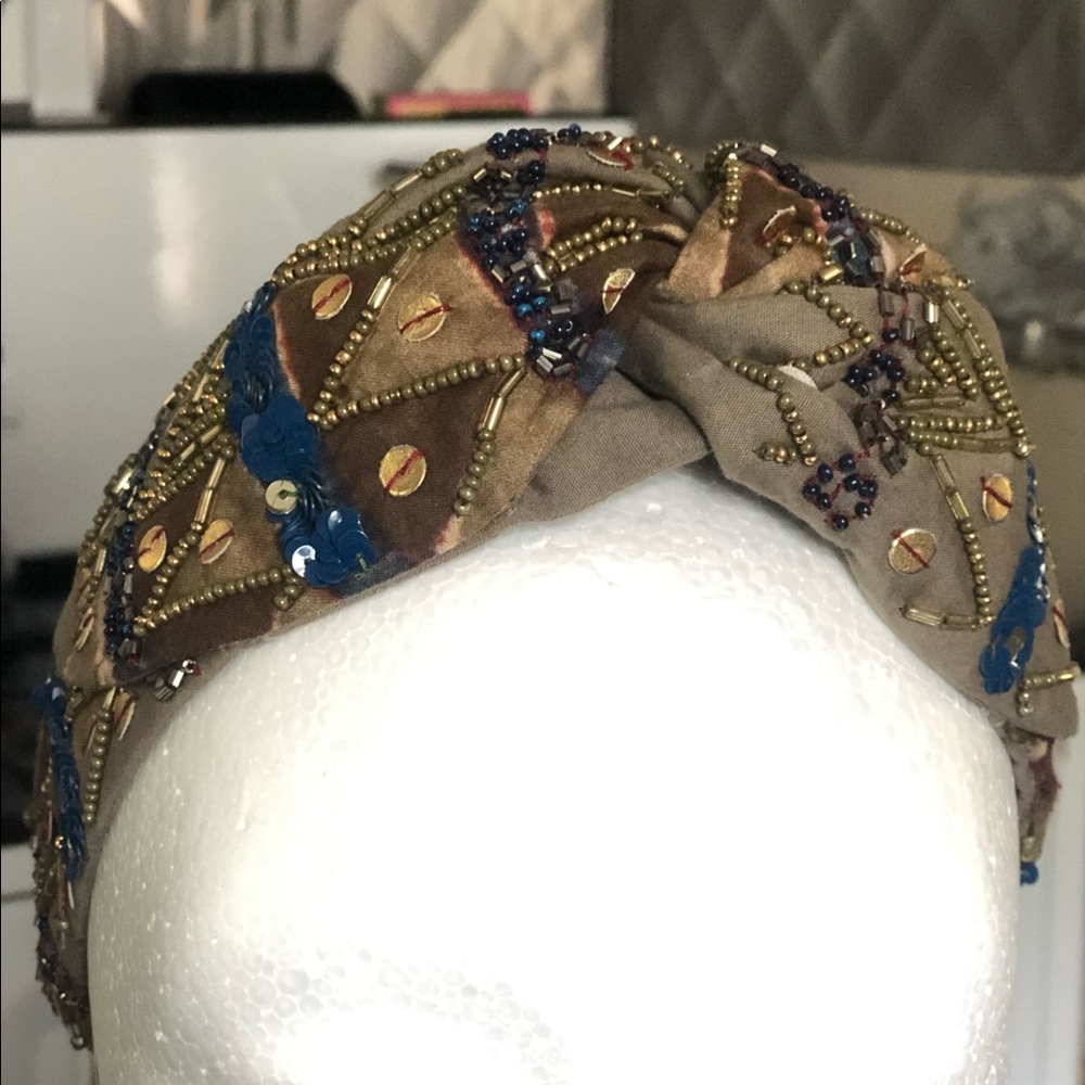 Anthropologie Beaded Head Band